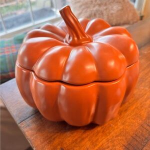 Threshold Orange Pumpkin Ceramic Container